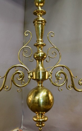 Napoléon III - Very large Napoléon III brass billiard hanger