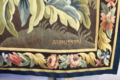 Verdure oiseau - - Aubusson Tapestry, 20th Century - 