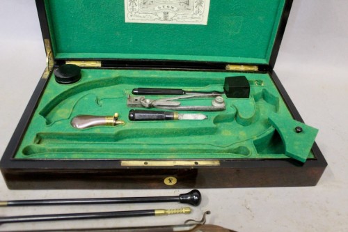Antiquités - Verney Carron Frères 19th Century Duel Pistol Set