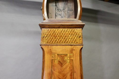 Large Marquetry Floor Clock Case, 19th Century - 