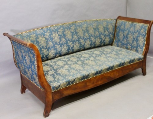 19th Century Mahogany Bench - Seating Style Restauration - Charles X