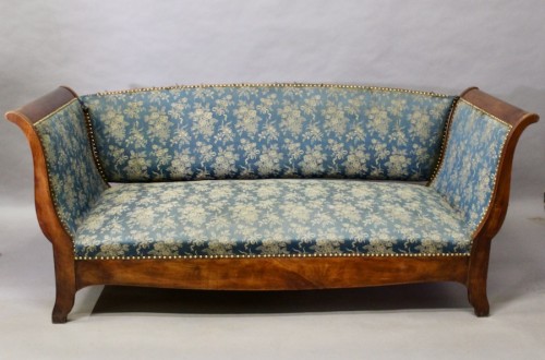 19th Century Mahogany Bench - Restauration - Charles X