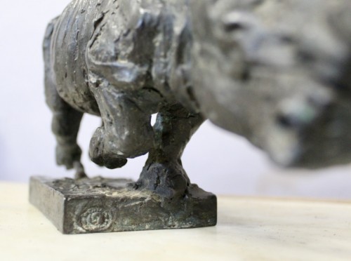 Antiquités - Rhinocéros par Michel Lauricella (1968)