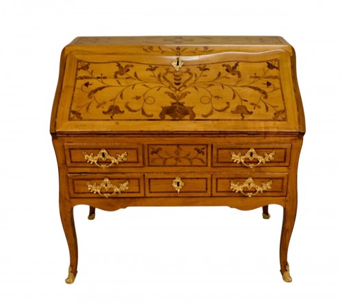 Bureau à pente grenoblois en merisier XVIIIe