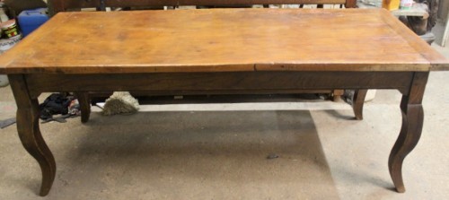 Louis XV - Importante table de salle à manger en noyer, Louis XV