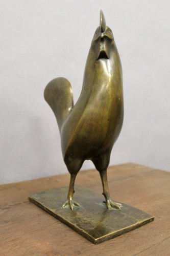 Coq en bronze signé et numéroté LIOULT (1955) - Jean-Yves Buhard