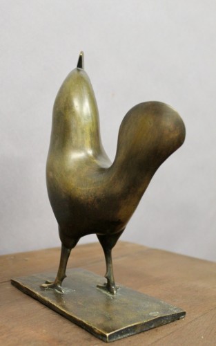  - Coq en bronze signé et numéroté LIOULT (1955)