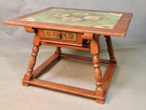 Table de changeur en bois peint XIXe - Mobilier Style 