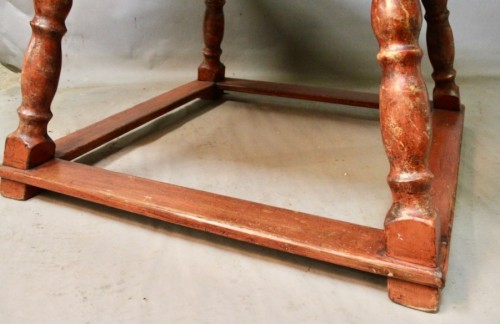 Table de changeur en bois peint XIXe - 