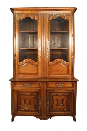 Buffet double corps vitré époque Louis XV