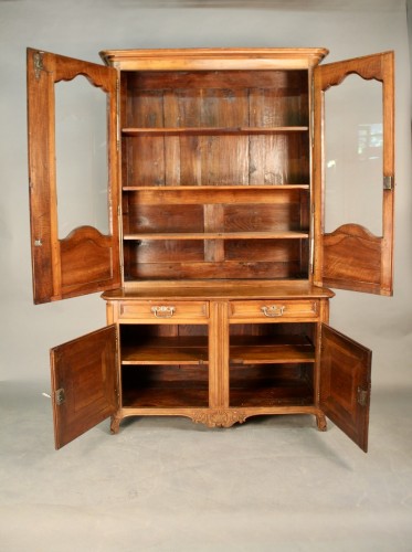 Mobilier Buffet - Buffet double corps vitré époque Louis XV