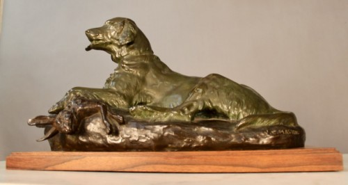 Hunting Dog By Jules Edmond Masson (1871-1932) - 