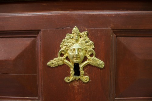 Mobilier Commode - Commode peinte Louis XIV dessus faux marbre