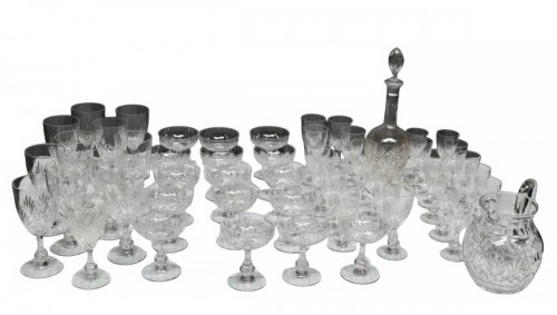 Saint Louis Crystal Glassware Set, Model Massenet