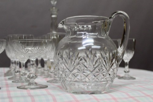 Saint Louis Crystal Glassware Set, Model Massenet - 