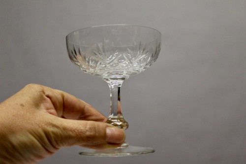 Saint Louis Crystal Glassware Set, Model Massenet - 