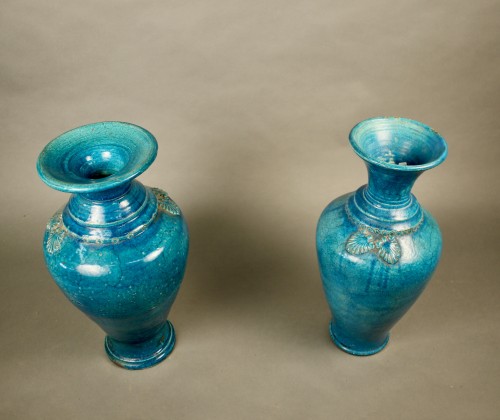 Deux vases chinois en céramique - Céramiques, Porcelaines Style 