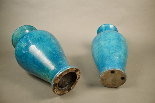 Antiquités - Deux vases chinois en céramique