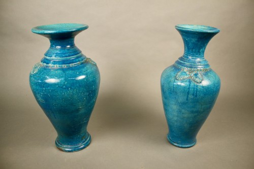 Antiquités - Deux vases chinois en céramique