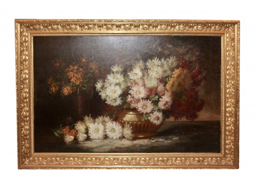 Bouquet de fleurs - École française du XIXe siècle