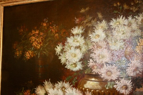 Bouquet de fleurs - École française du XIXe siècle - Jean-Yves Buhard
