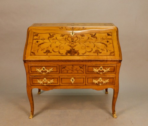 Bureau à Pente Grenoblois XVIIIe - Mobilier Style Louis XV