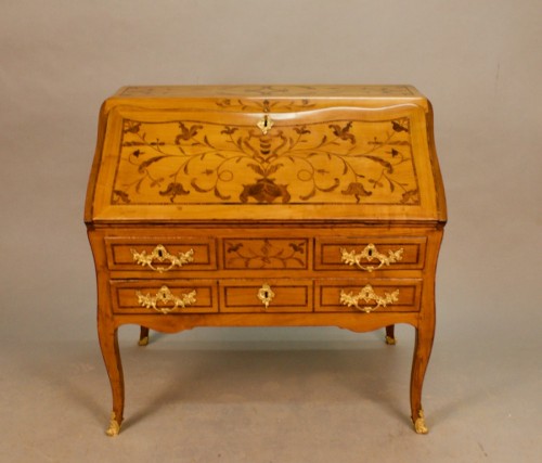 Bureau à Pente Grenoblois XVIIIe - Mobilier Style Louis XV