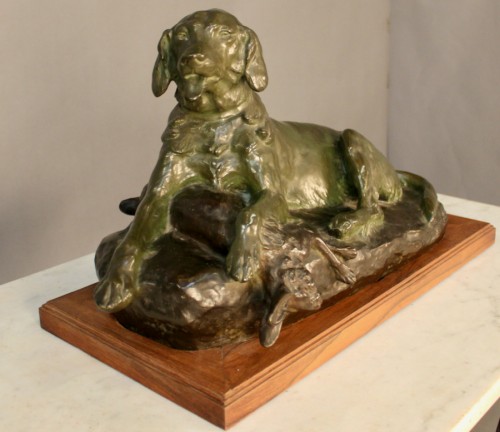 Epagneul - Jules Edmond Masson (1871-1932) - Sculpture Style 