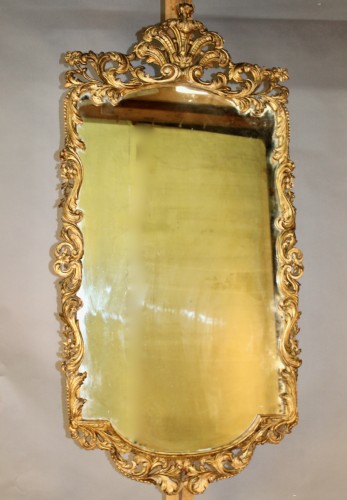 Miroir provençal en bois doré  XVIIIe - Jean-Yves Buhard