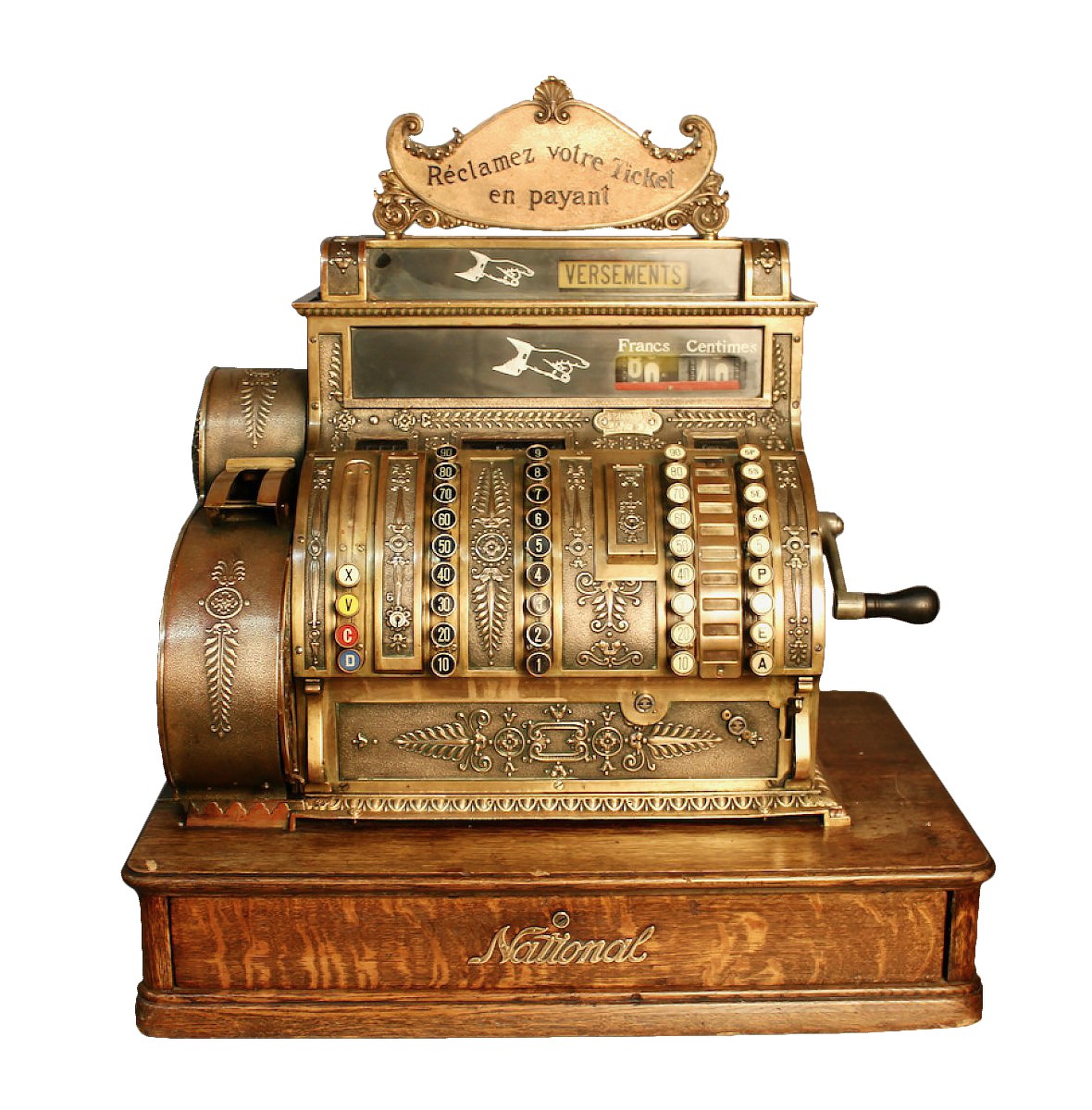Caisse Enregistreuse The National Cash Register Co Dayton Ohio Usa Xxe Siecle N