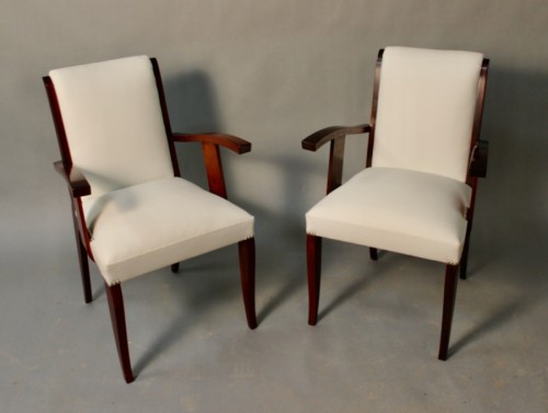 Paire de fauteuils Art Deco en acajou - Sièges Style Art Déco