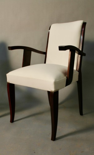 Art Déco - Paire de fauteuils Art Deco en acajou