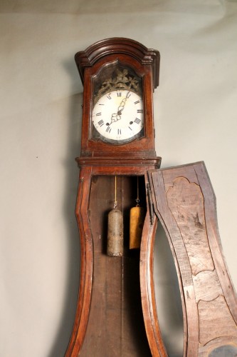 Antiquités - Horloge Bressane Violonnée XVIIIe