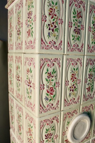 Stove from the Sarreguemines faience factory at the end of the 19th century - 
