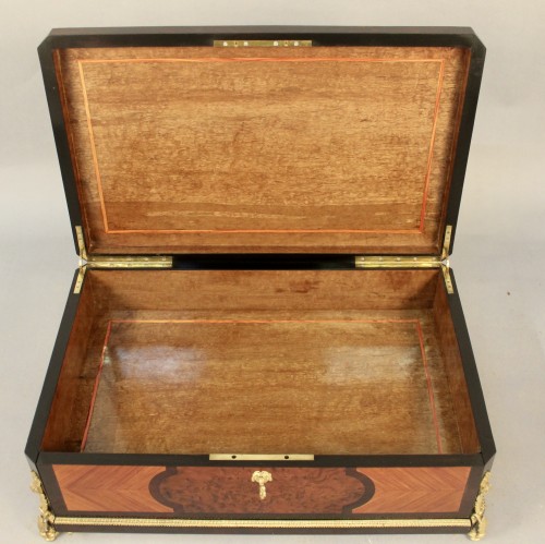 Large writing case inlaid on all sides Napoleon III - 