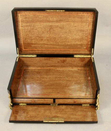 19th century - Large writing case inlaid on all sides Napoleon III