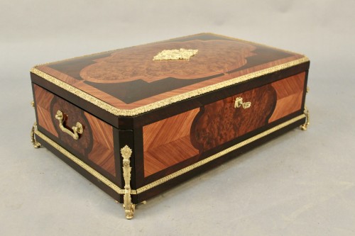 Napoléon III - Large writing case inlaid on all sides Napoleon III