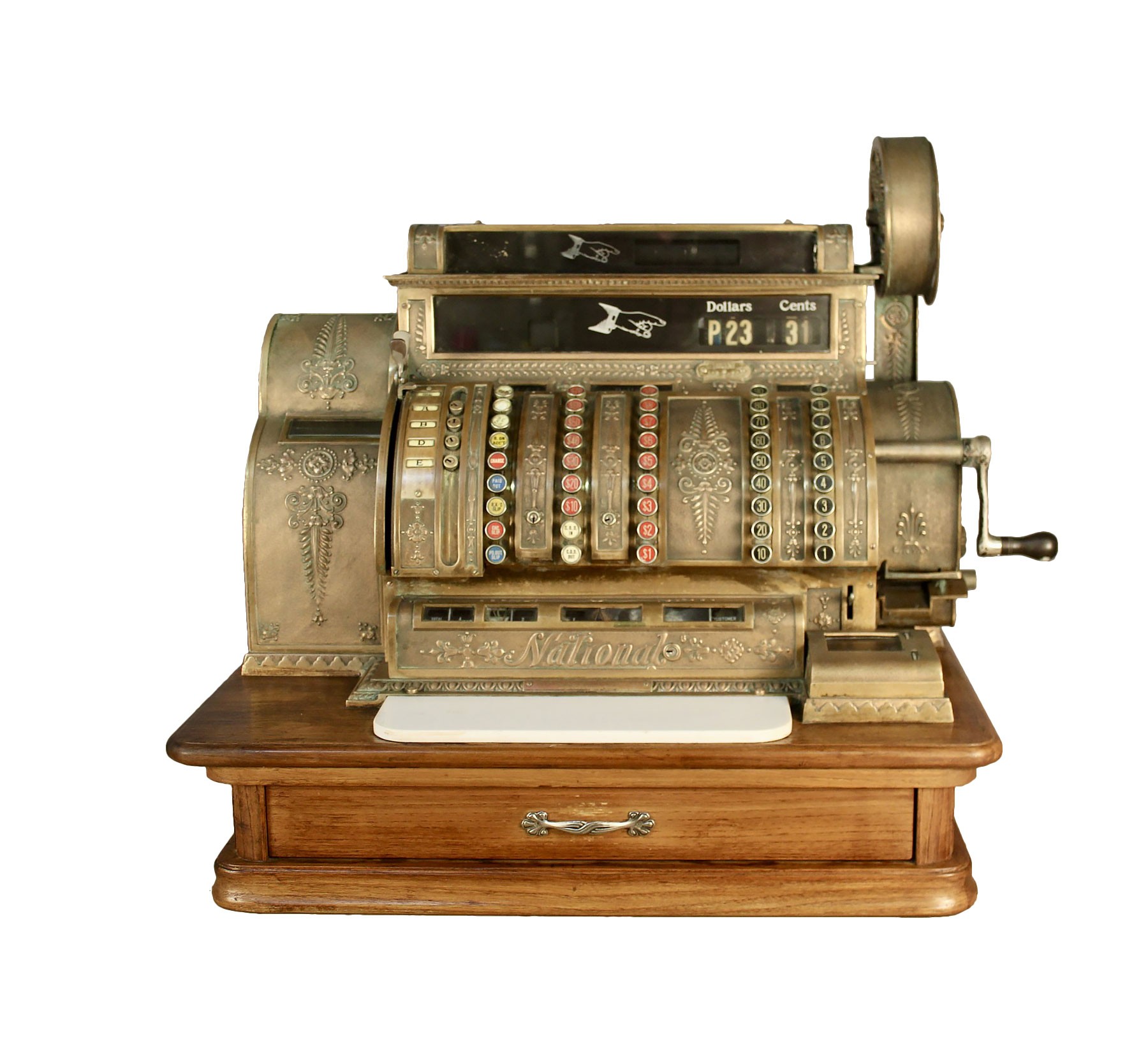Caisse enregistreuse grand modèle de la Compagnie National - XXe siècle -  N.99585