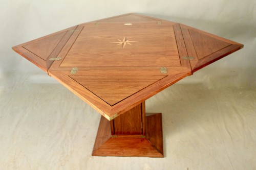 Antiquités - Table Carré Pliable Starbay Mobilier De Marine