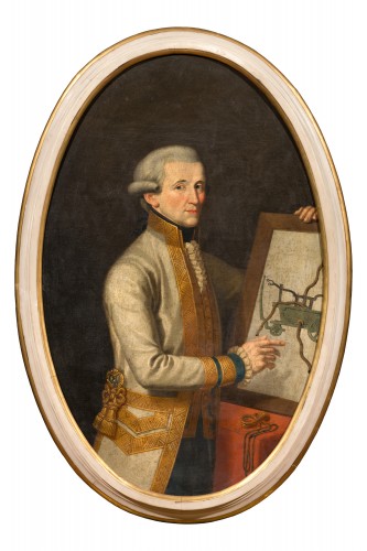 École emilienne du milieu du XVIIIe - Portrait du Marquis Achille Tacoli