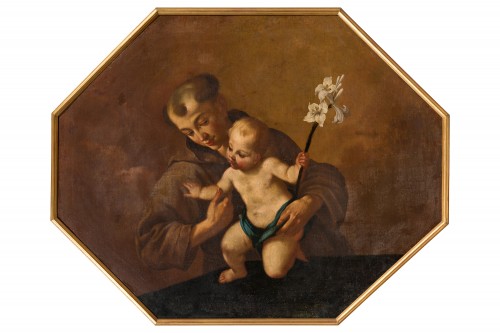 Francesco Stringa (Modena 1635–1709) - Saint Antoine et l'Enfant Jésus