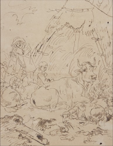 Francesco Londonio (1723–1783) - Série de trois dessins - Tableaux et dessins Style Napoléon III