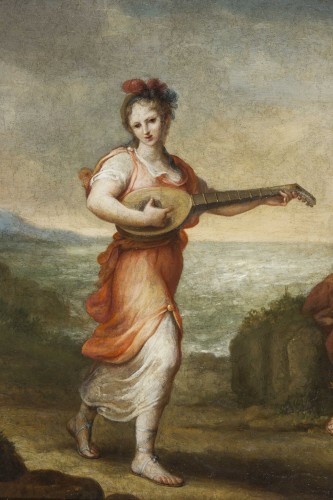 Paintings & Drawings  - Francesco Corneliani (1742-1814) - Allegory of the Arts