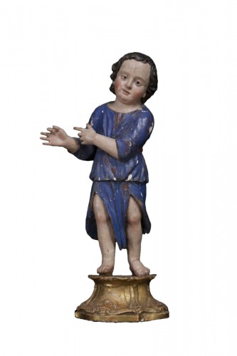 Neapolitan School, 17th century Putto with blue tunic