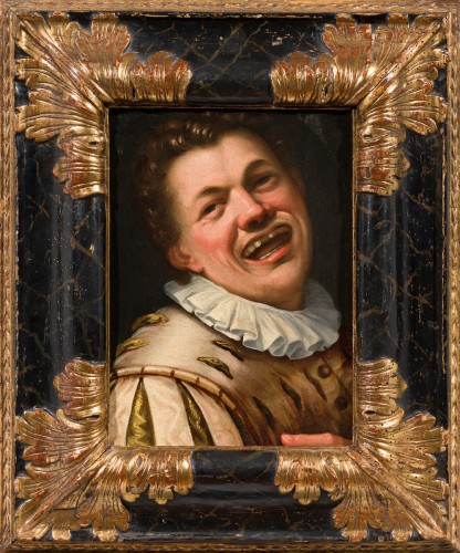 Bouffon qui rit , entourage de Vincenzo Campi, (1536 – 1591)