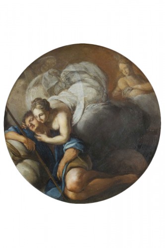 Bolognese school, 17th century - Diana and Endymion