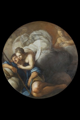 Bolognese school, 17th century - Diana and Endymion - Paintings & Drawings Style Louis XIV