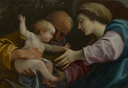 Lorenzo Garbieri (1580 - 1654) - Sainte famille - Tableaux et dessins Style Renaissance