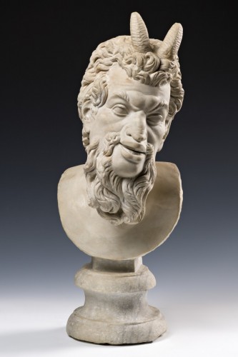École italienne fin du XVIIIe début du XIXe siècle - Faune - Sculpture Style 