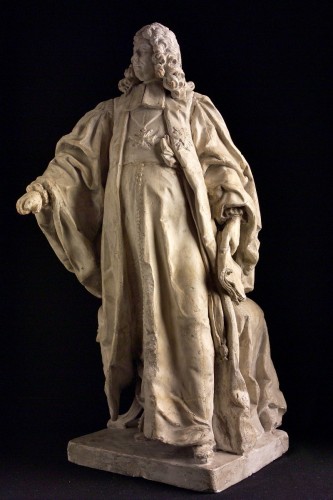 Pierre François Berruer (Paris, 1733 -1797) Chancelier Henri François d'Anguesseau - Sculpture Style Louis XV